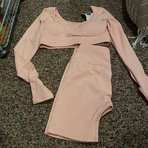 Pink work out set